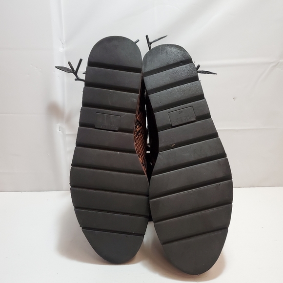 ZARA BASIC Womens Platform Animal Print Oxfords  - Picture 5 of 7